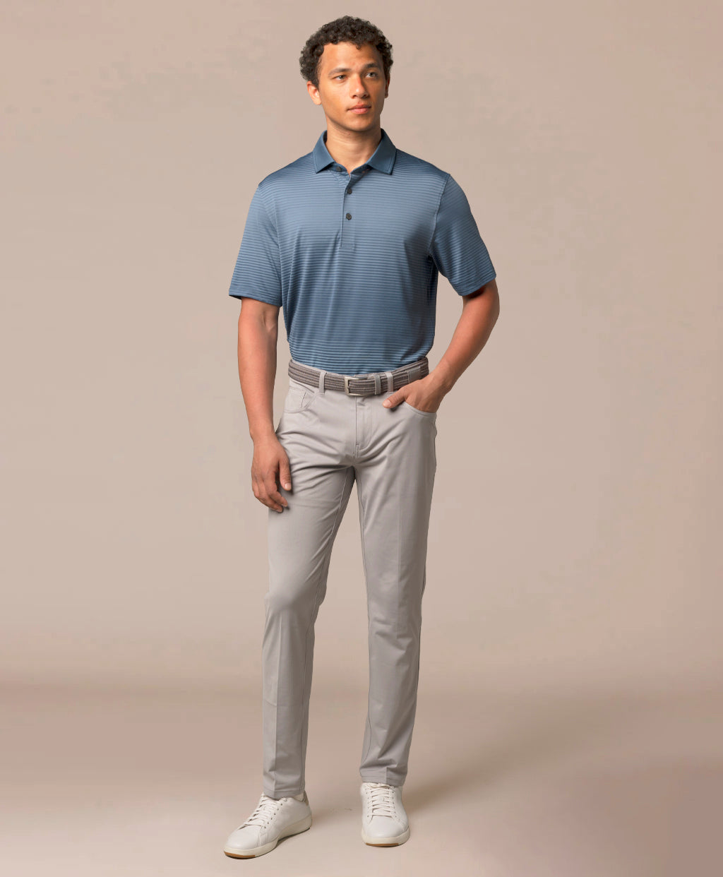 Gradient Stripe Polo