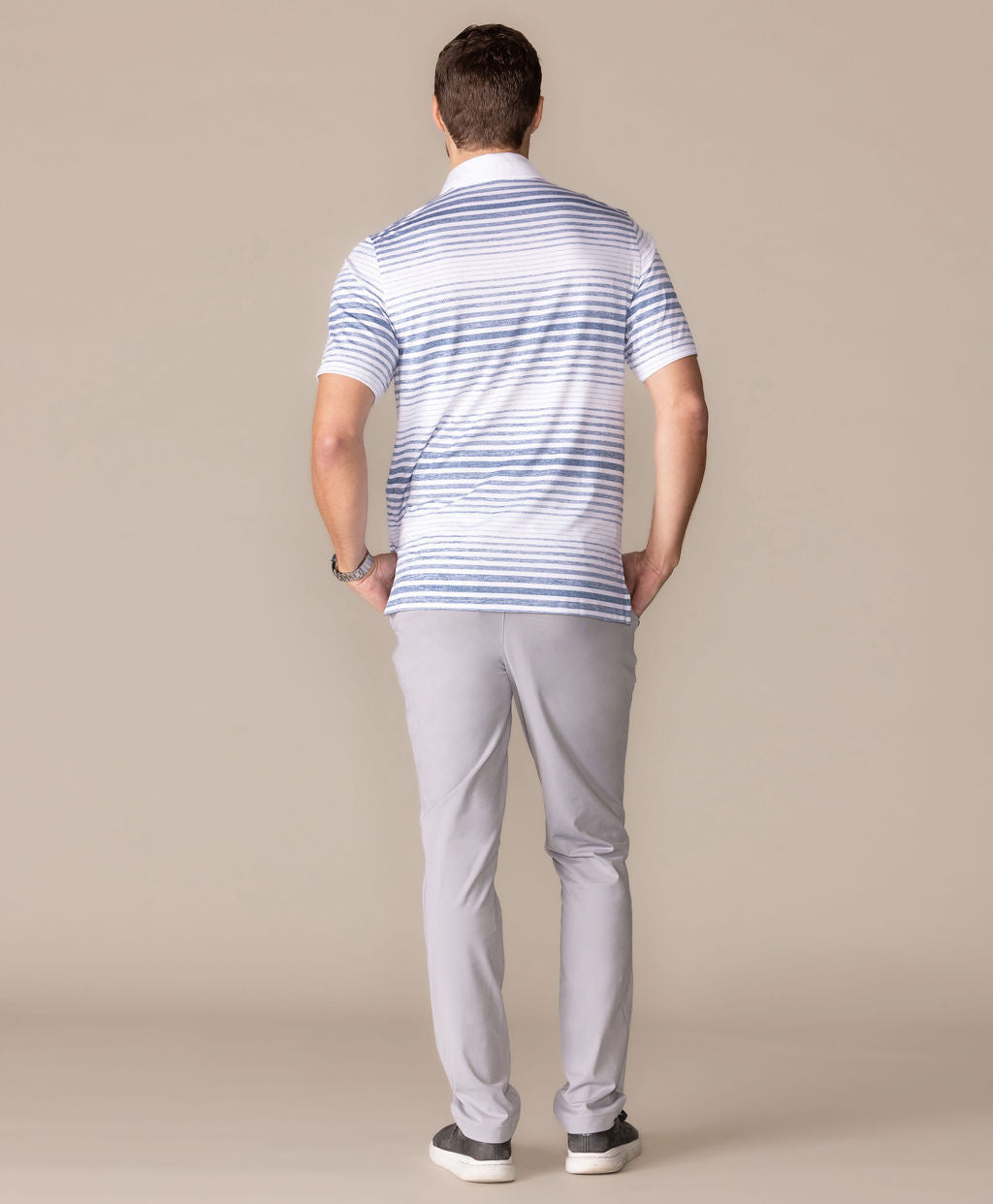 Breezy Stripe Polo