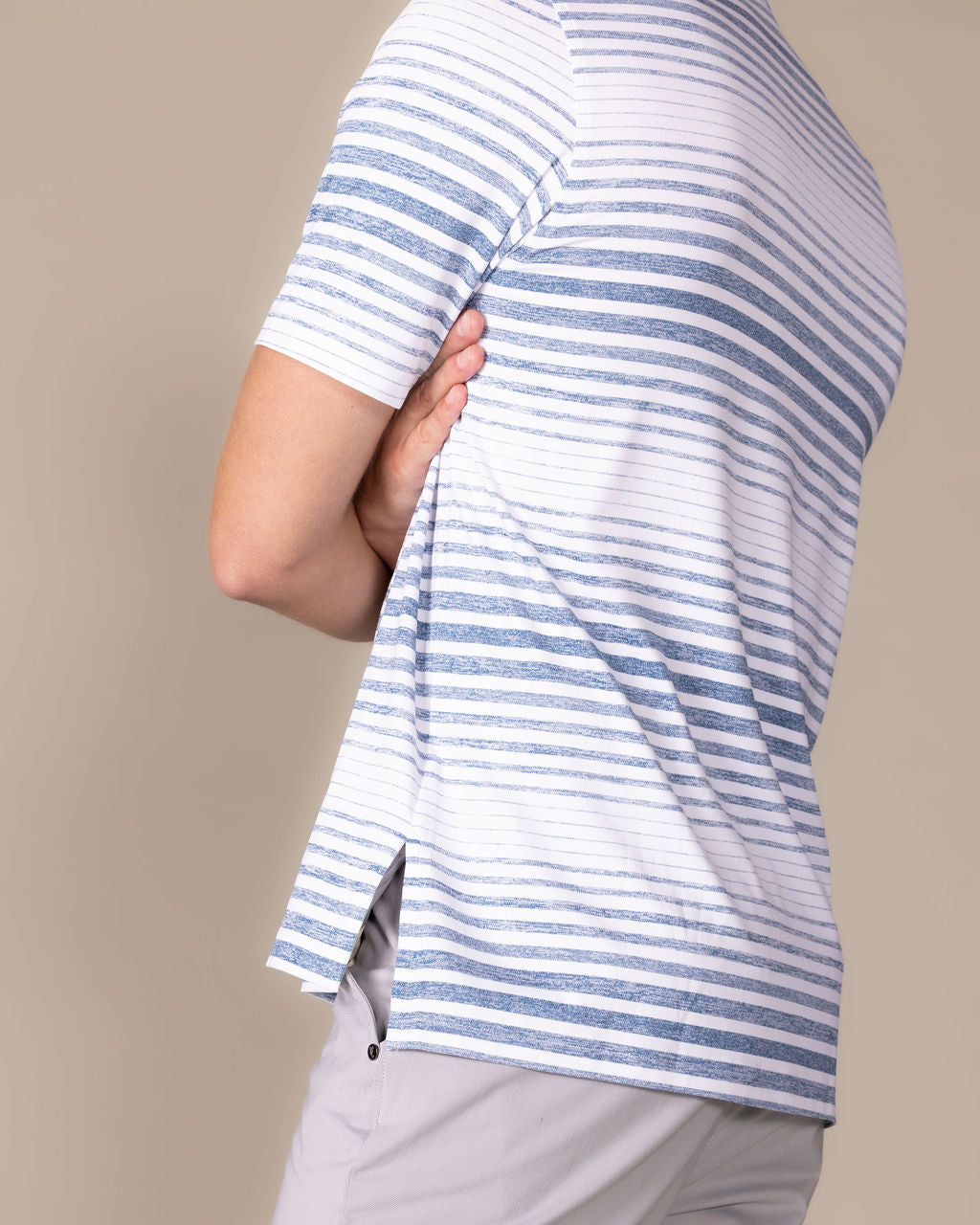 Breezy Stripe Polo