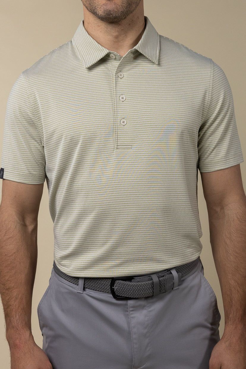 Sand Stripe Polo
