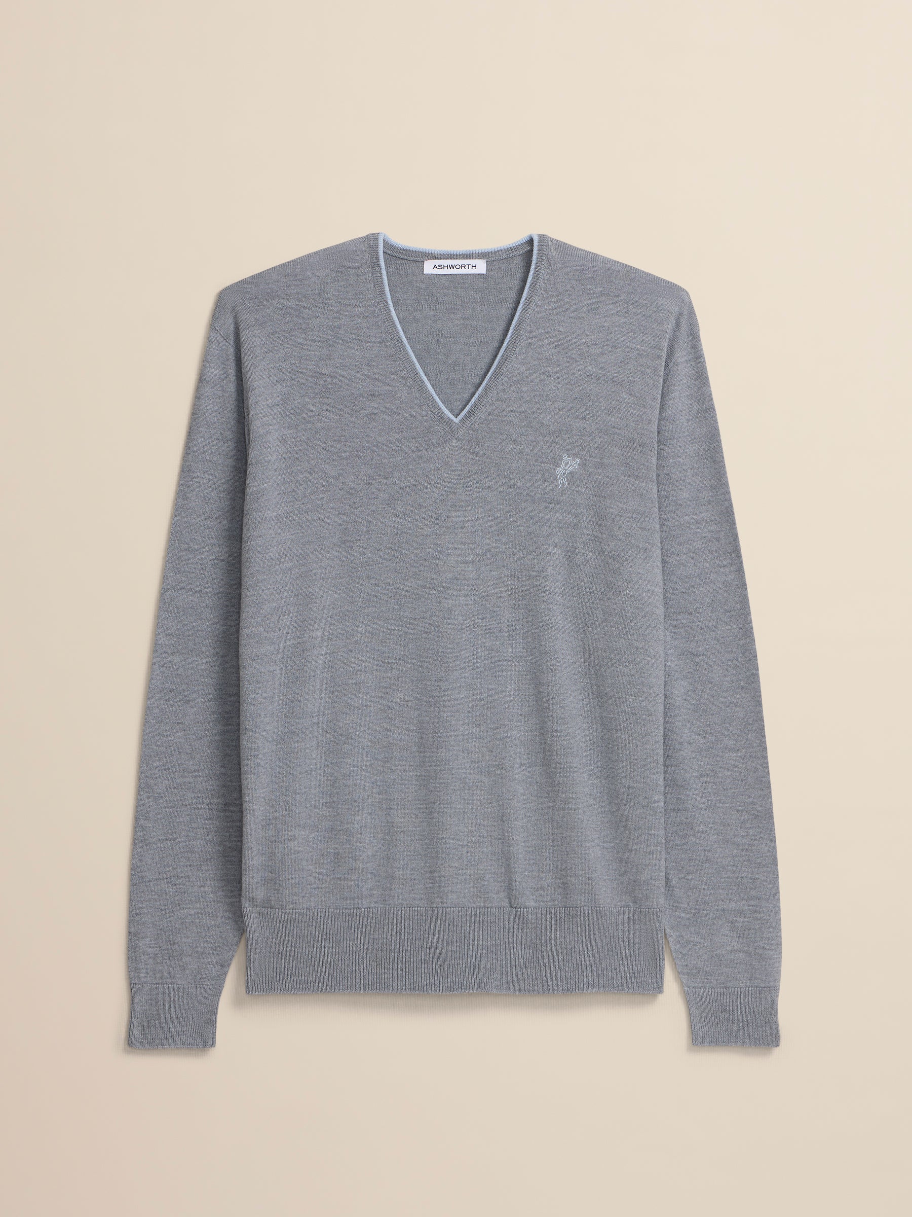 Extrafine Merino Tipped V-Neck