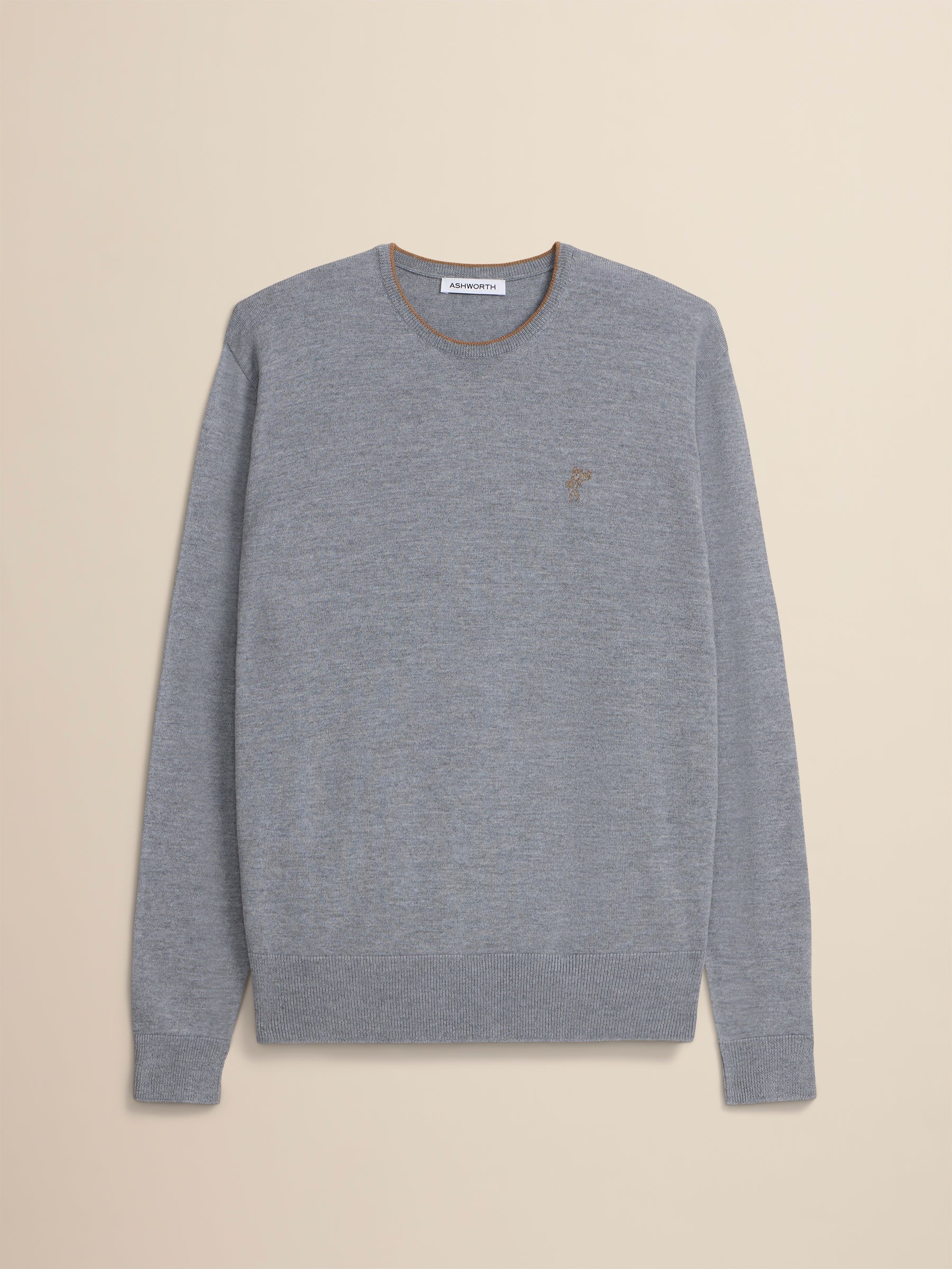 Extrafine Merino Tipped Crewneck image