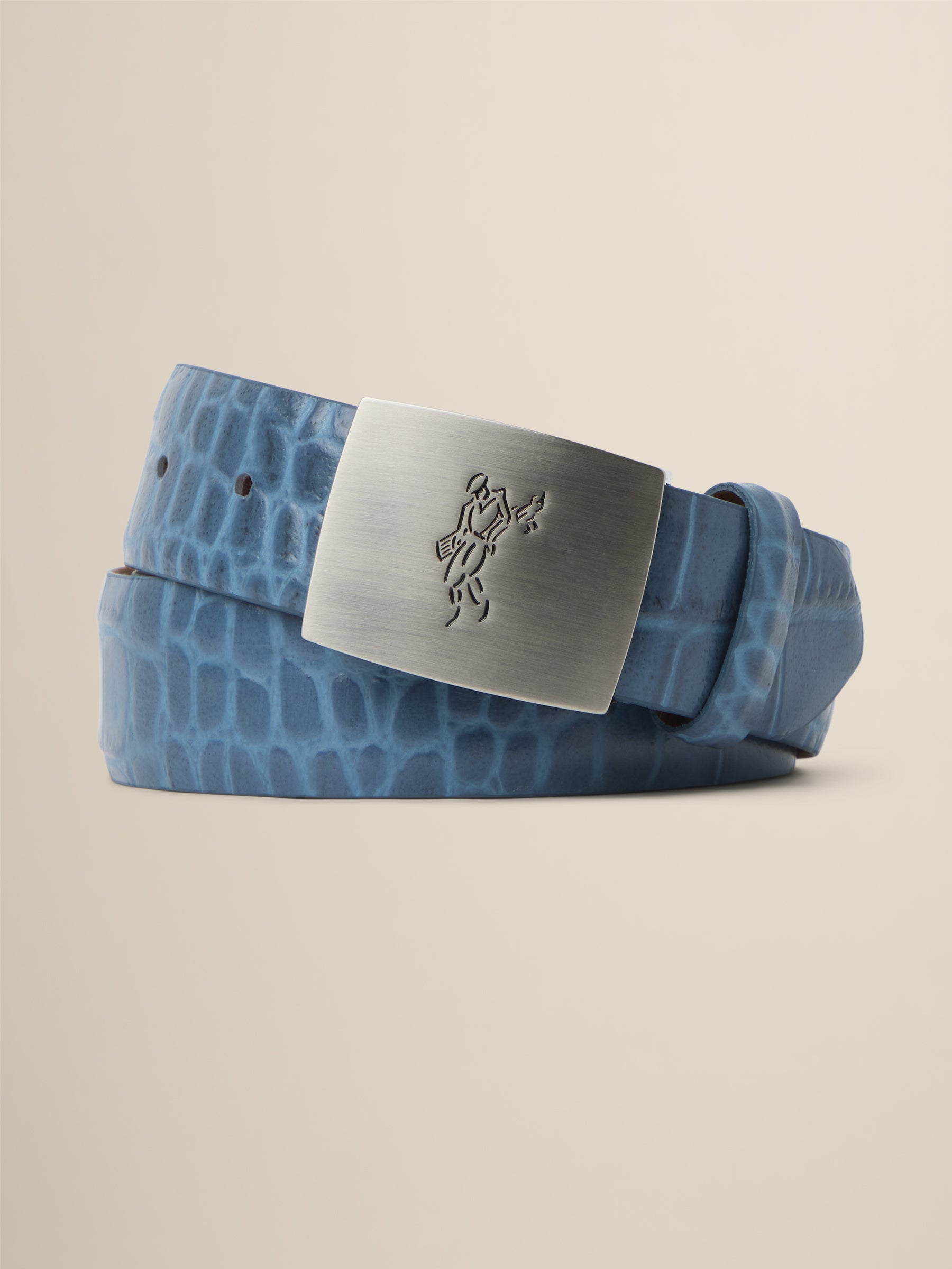 Embossed Croc Golfman Belt