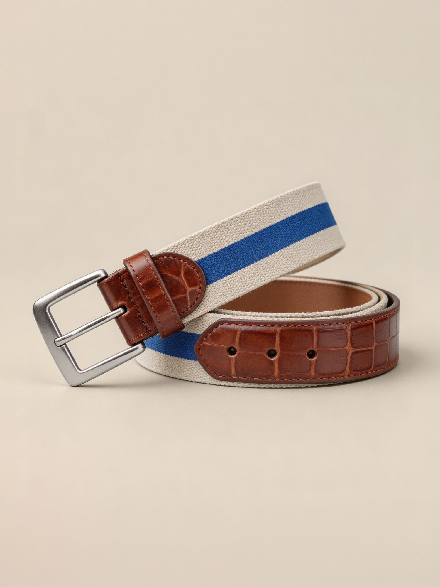 Stripe Fabric with Embossed Croc Tips