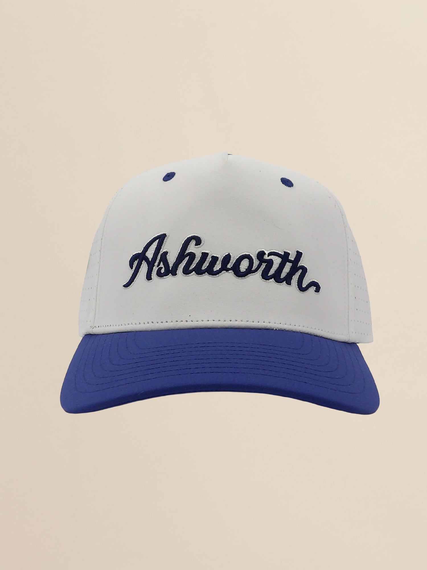 2 Tone Perforated Active Poly Script Cap