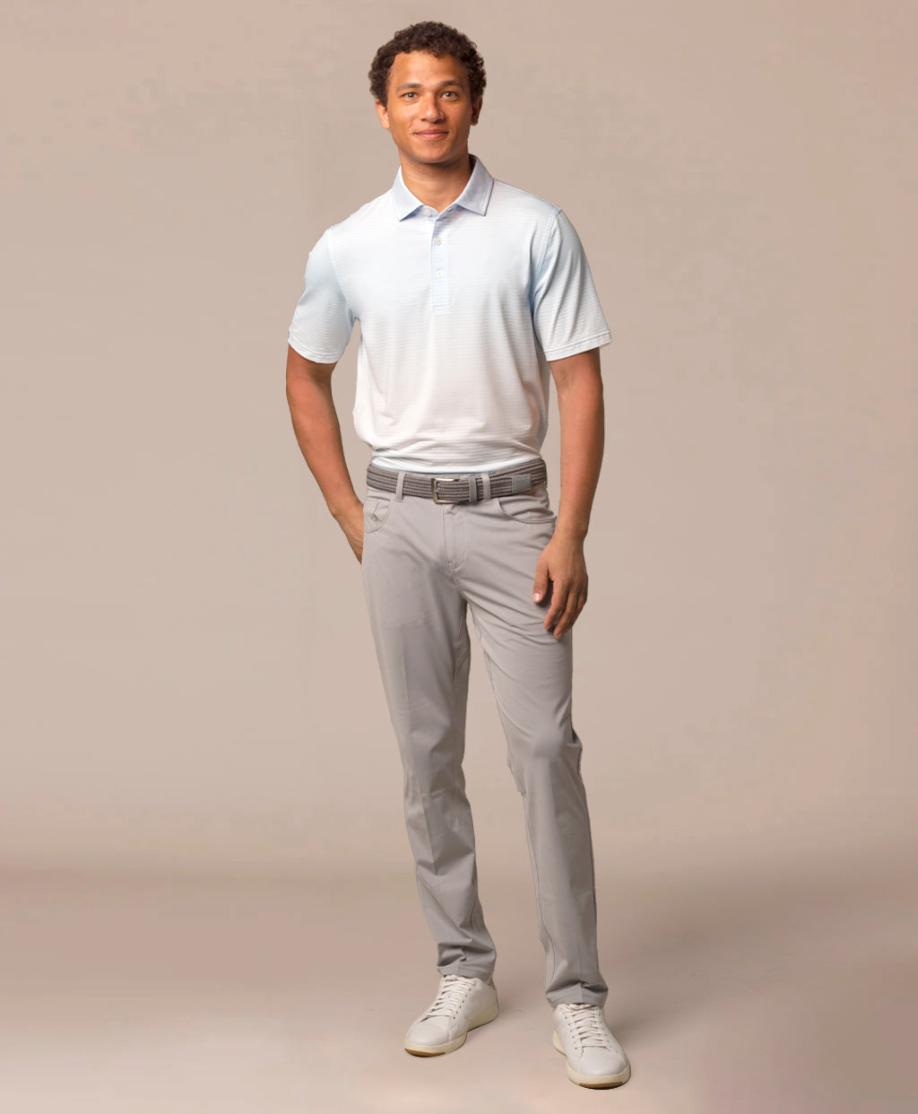 Gradient Stripe Polo