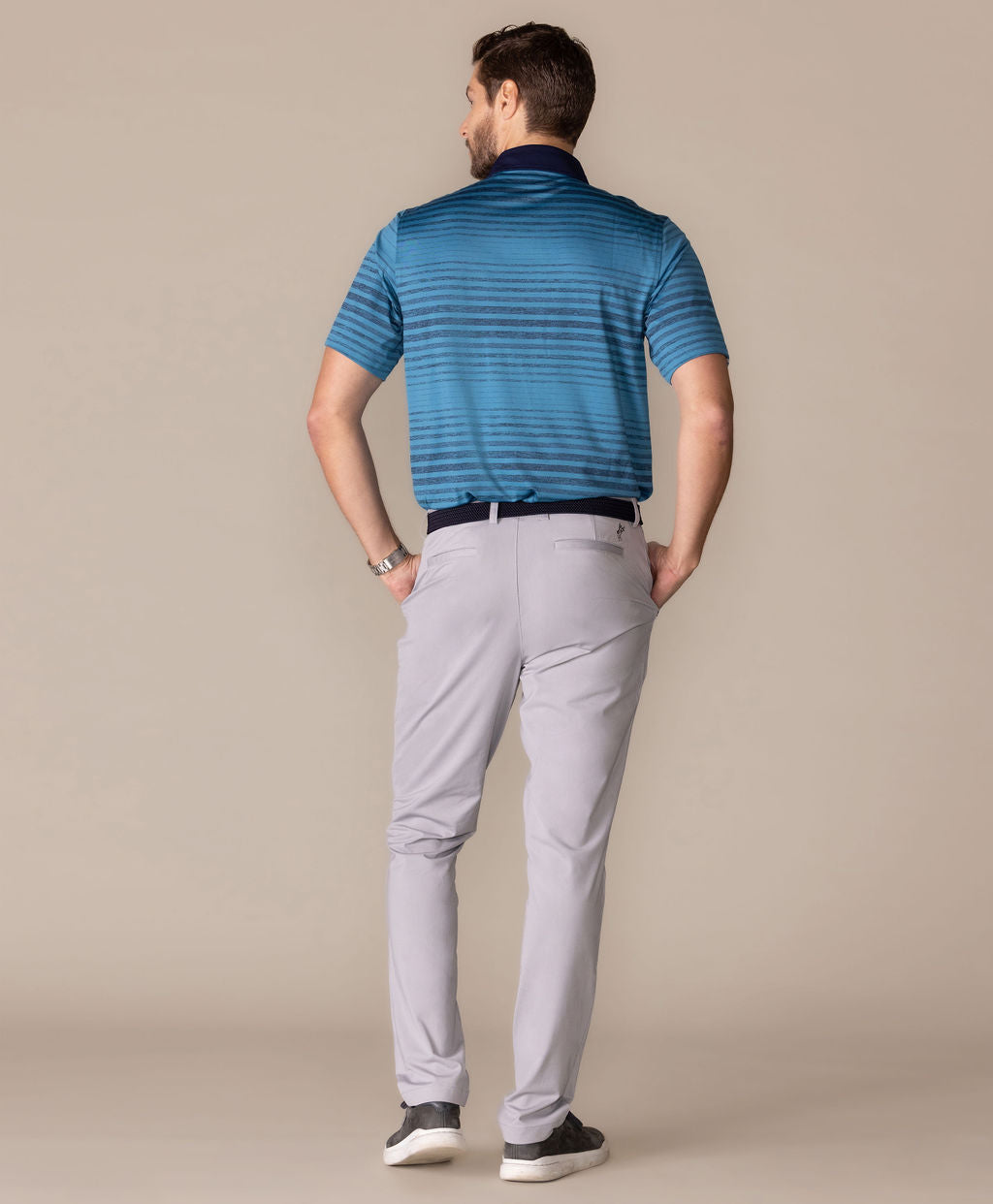 Breezy Stripe Polo