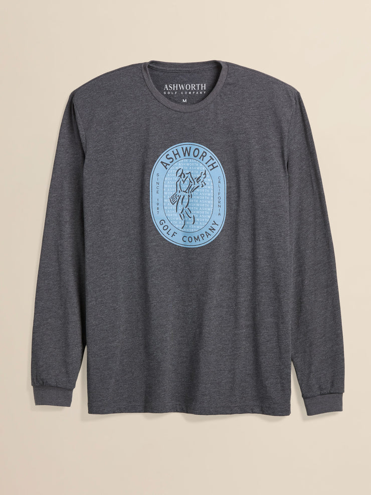 LS Ashworth Golfman Badge Tee