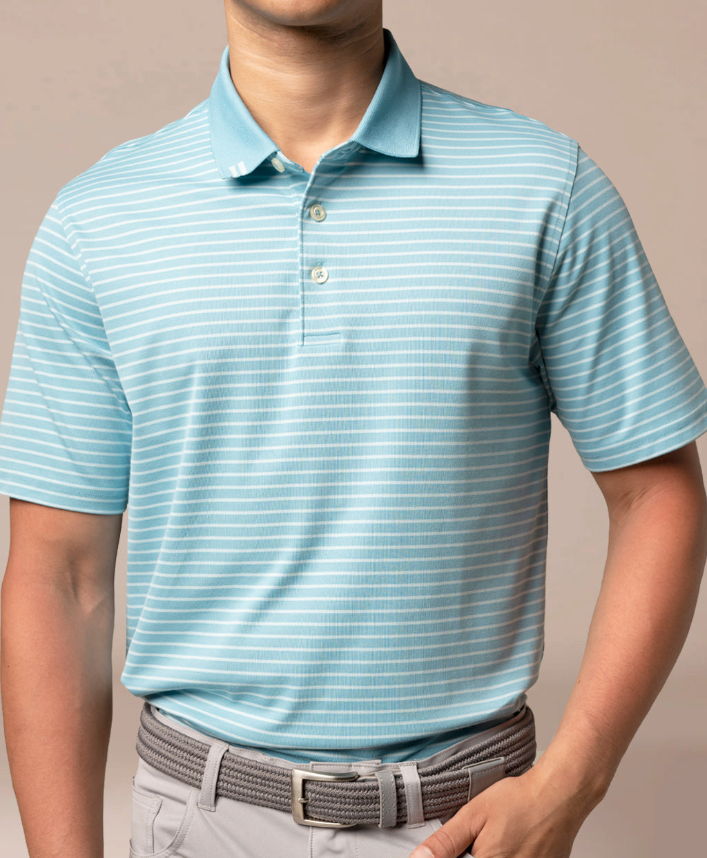 2Bar Stripe Polo