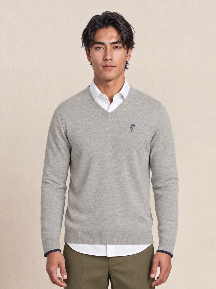 Fully Fashioned V-Neck Sweater