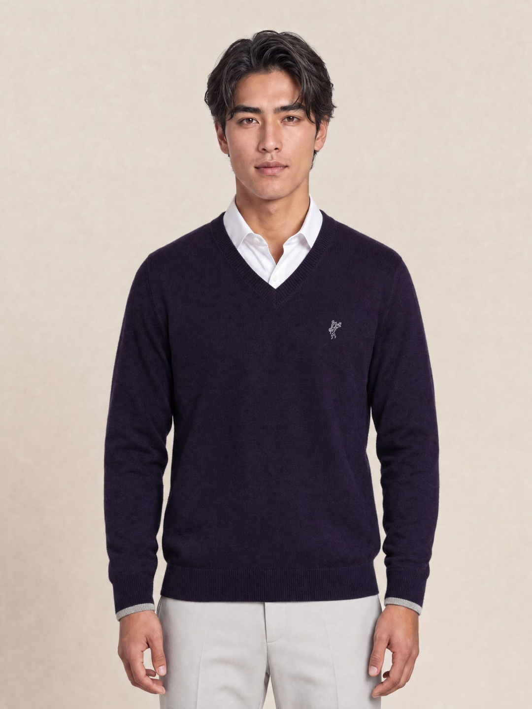 Fully Fashioned V-Neck Sweater