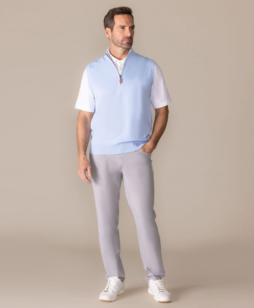 vest with short sleeve dress shirt Retro Men's Business Formal Dress Vests Slim Casual Short Waistcoats Herringbone