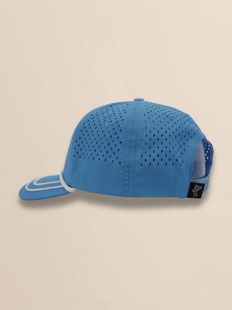 Perforated Pearl Poly Stacked Logo Cap