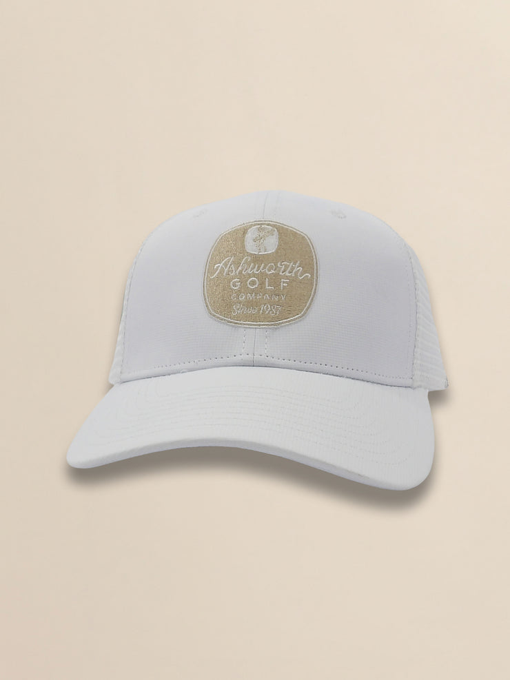 Mesh Back Pearl Poly AGC Badge Cap