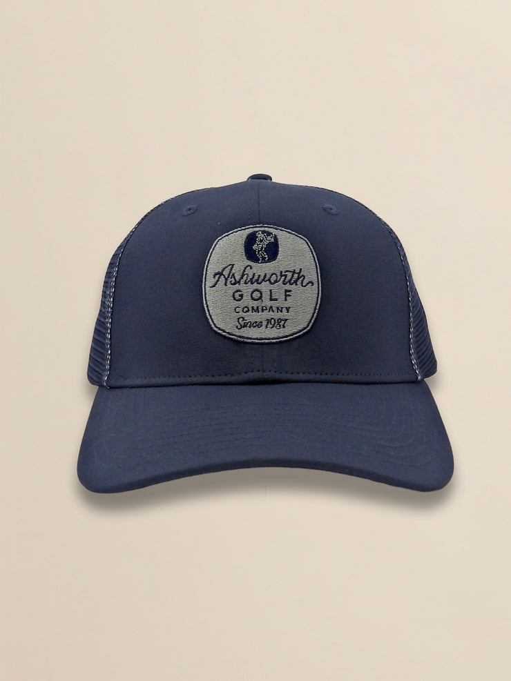 Mesh Back Pearl Poly AGC Badge Cap
