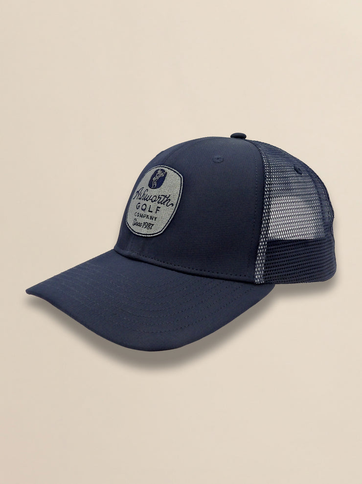 Mesh Back Pearl Poly AGC Badge Cap