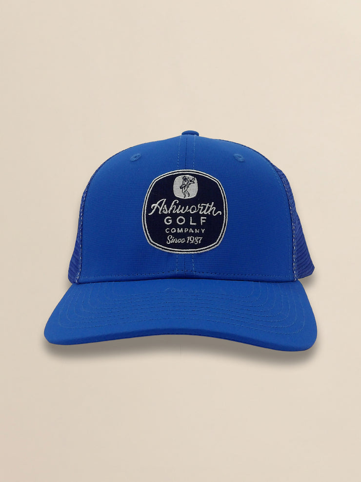 Mesh Back Pearl Poly AGC Badge Cap