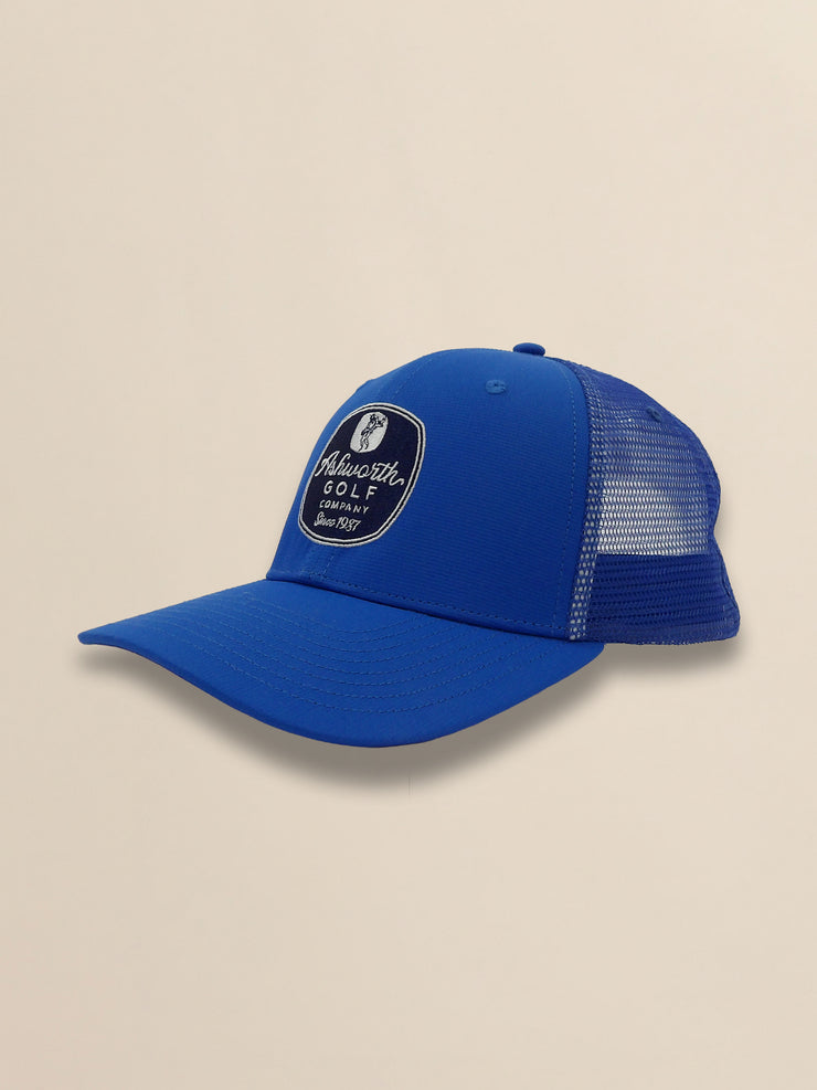 Mesh Back Pearl Poly AGC Badge Cap