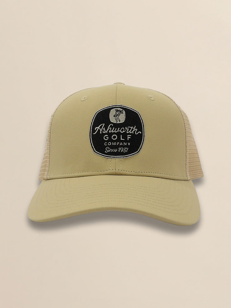 Mesh Back Pearl Poly AGC Badge Cap