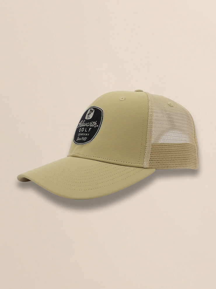 Mesh Back Pearl Poly AGC Badge Cap