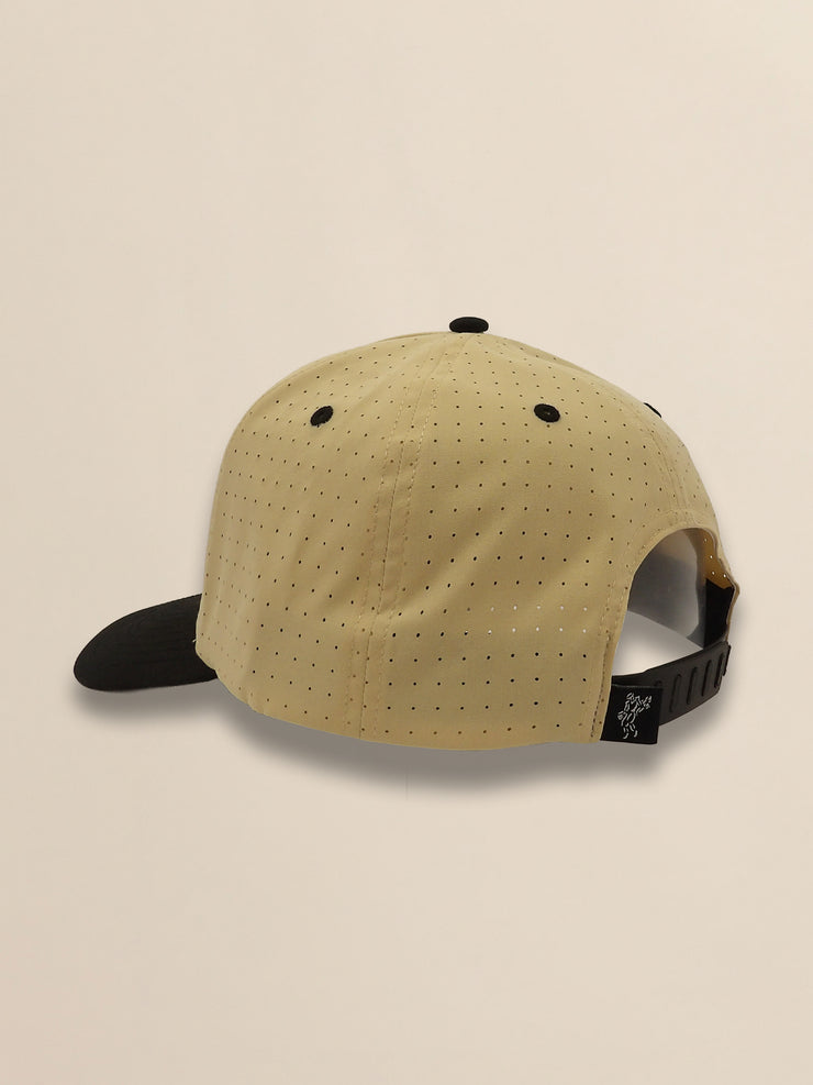2 Tone Perforated Active Poly Script Cap