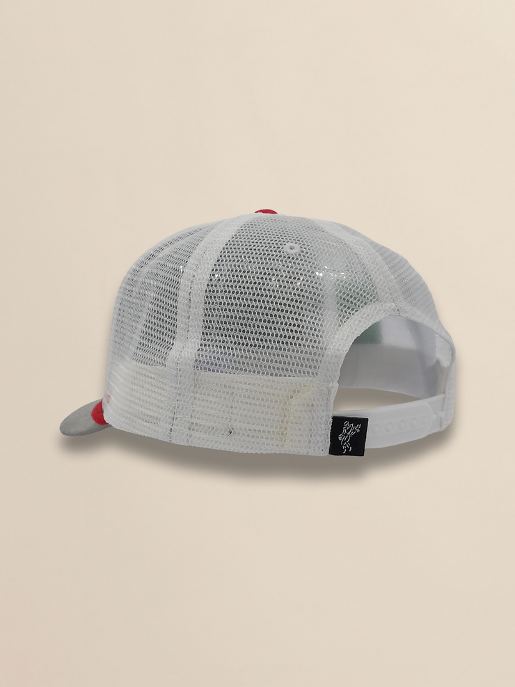 2 Tone Mesh Back Vintage Twill Flag Label Trucker Cap