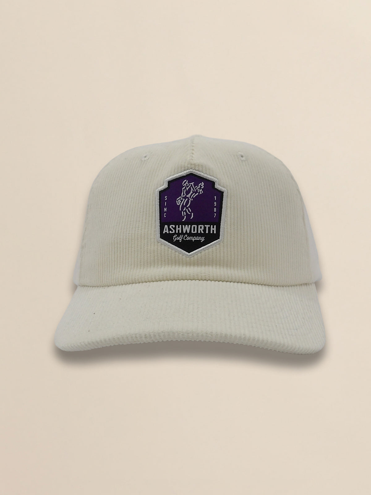 Wide Wale Cord Woven Label Patch Cap image