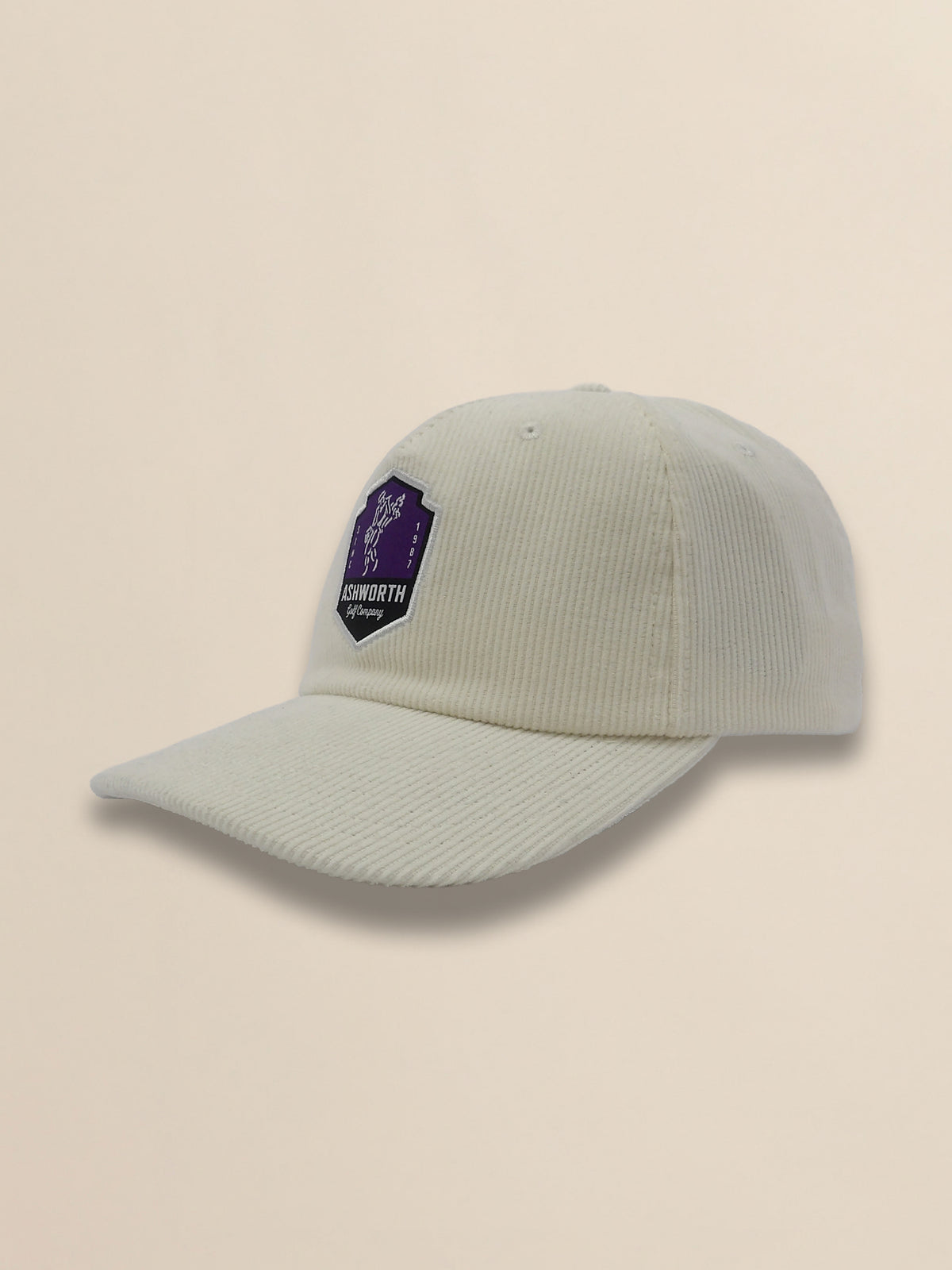 Wide Wale Cord Woven Label Patch Cap image